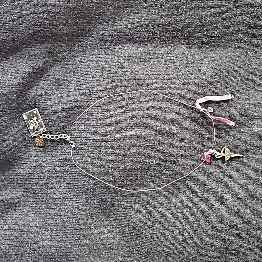 Ballerina 16" Wire Necklace with Barbie Pink Accents NWT from Fly - Picture 5 of 10